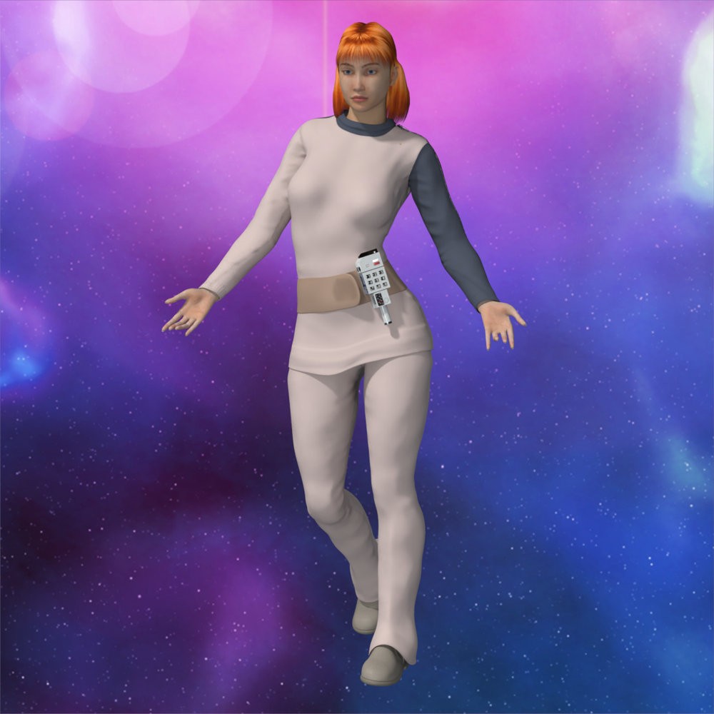 Moonbase Alpha Uniform for La Femme 2 for Poser by N/A