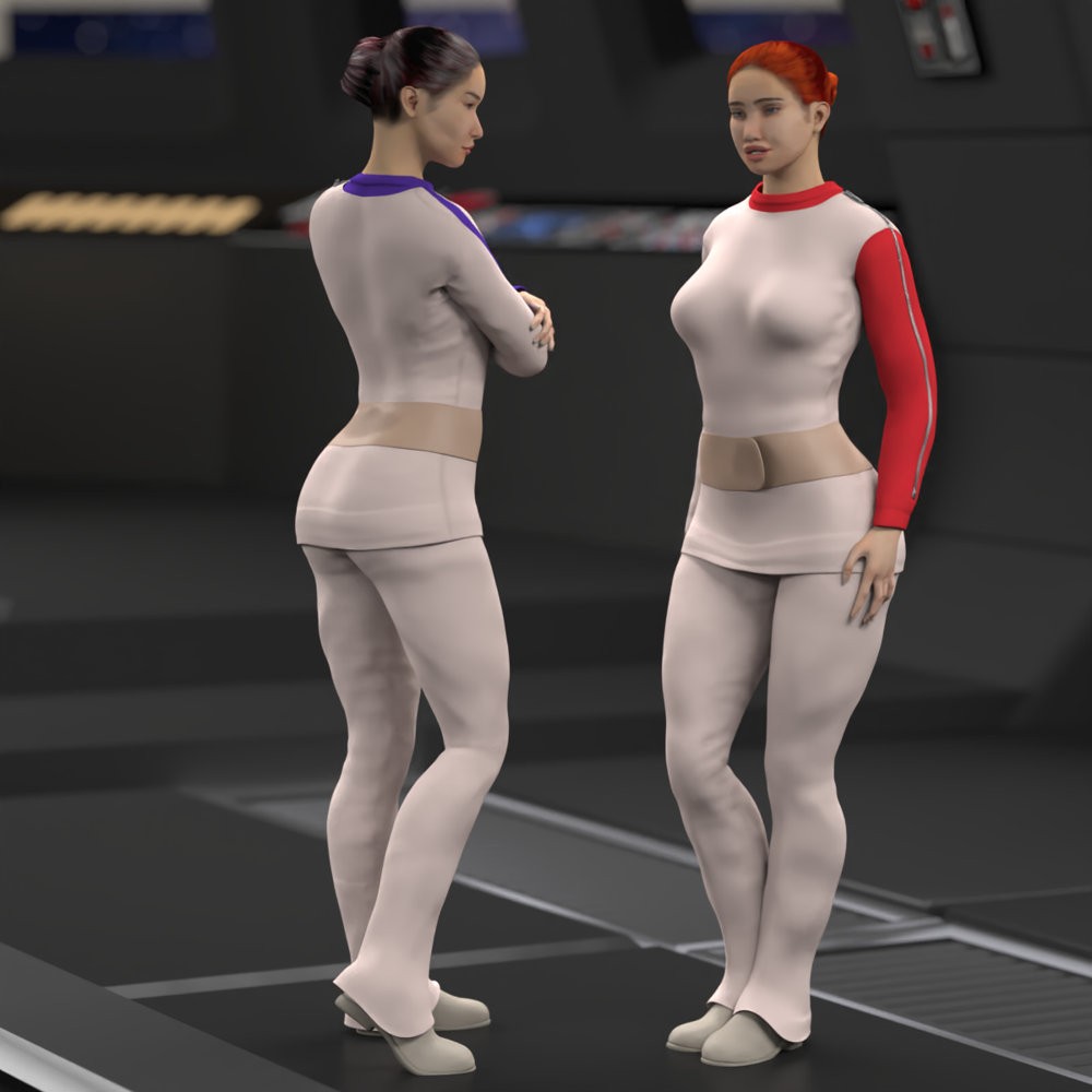Moonbase Alpha Uniform for La Femme 2 for Poser by N/A