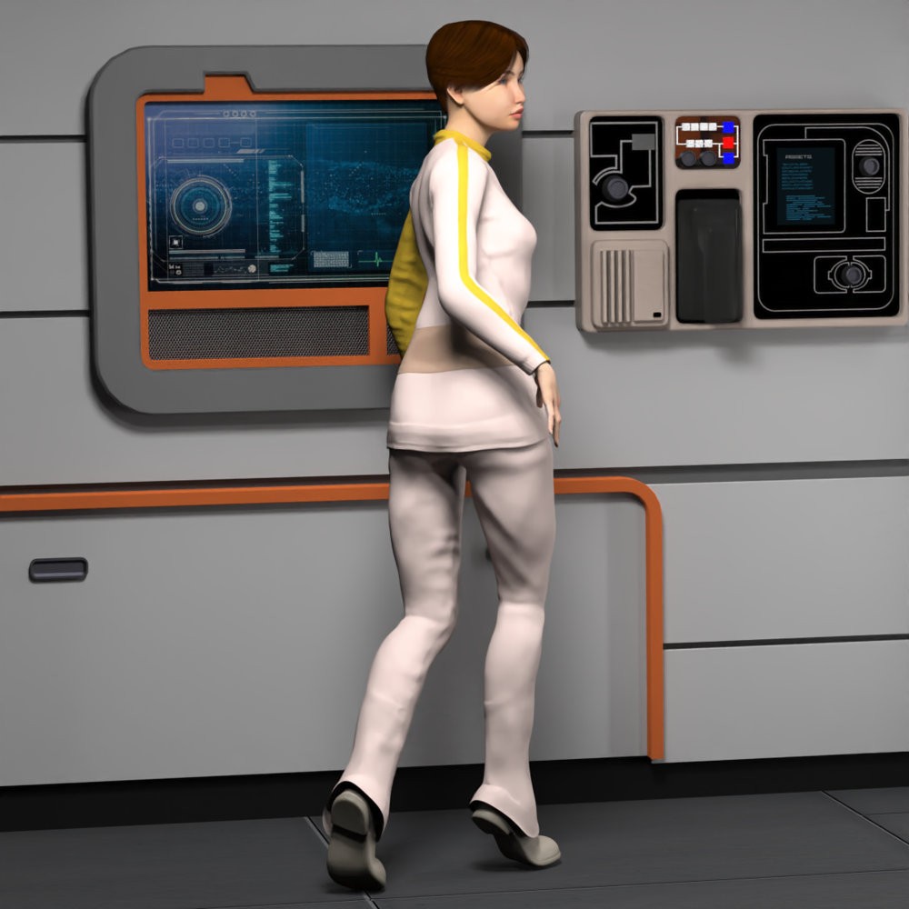 Moonbase Alpha Uniform for La Femme 2 for Poser by N/A