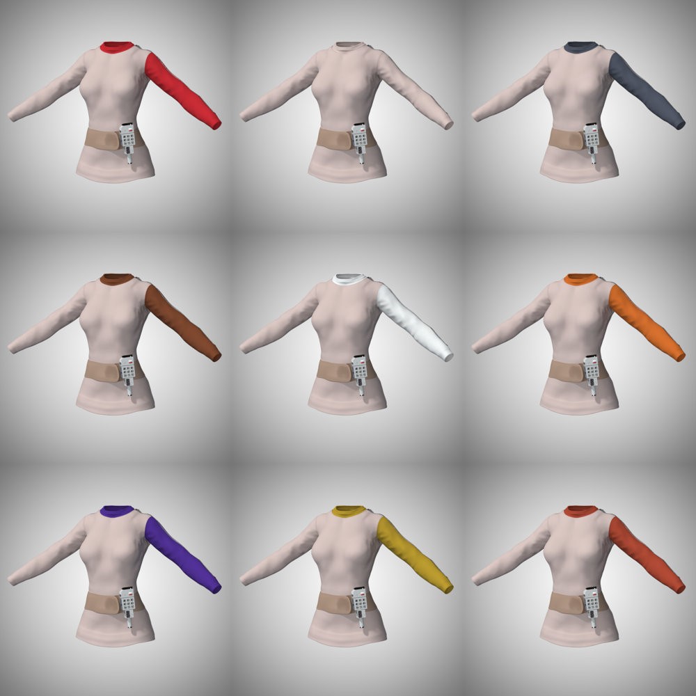 Moonbase Alpha Uniform for La Femme 2 for Poser by N/A