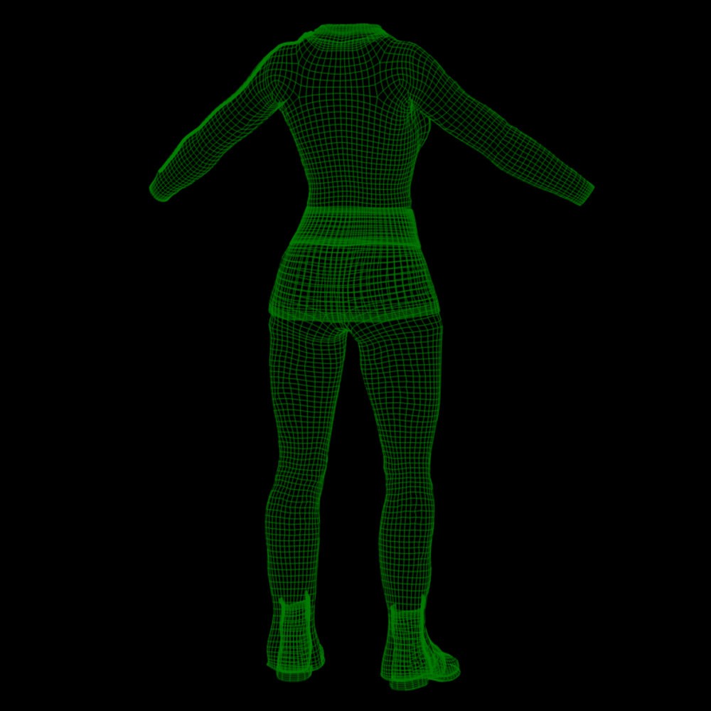 Moonbase Alpha Uniform for La Femme 2 for Poser by N/A