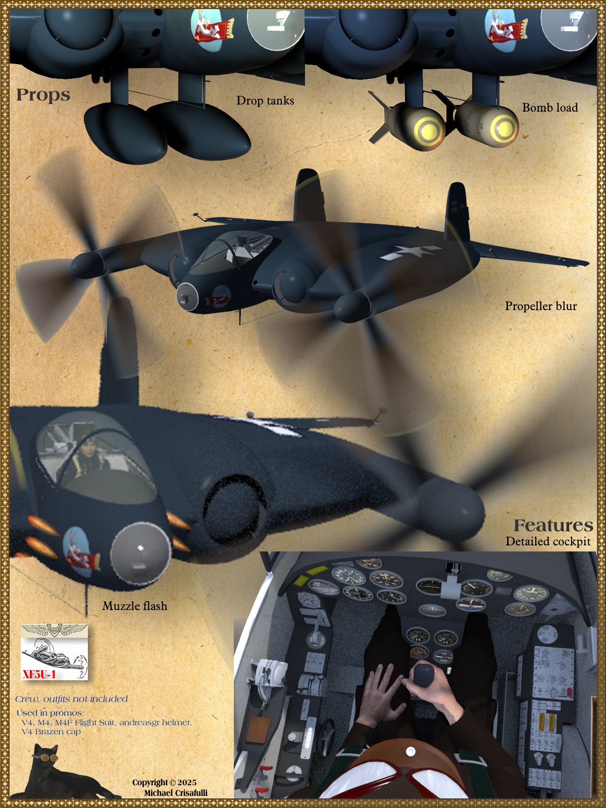 XF5U Experimental Fighter by N/A
