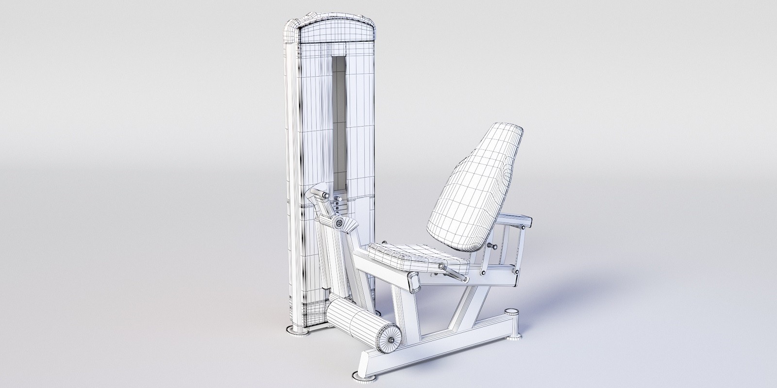 LEG EXTENSION MACHINE - Professional 3D Gym Model by N/A