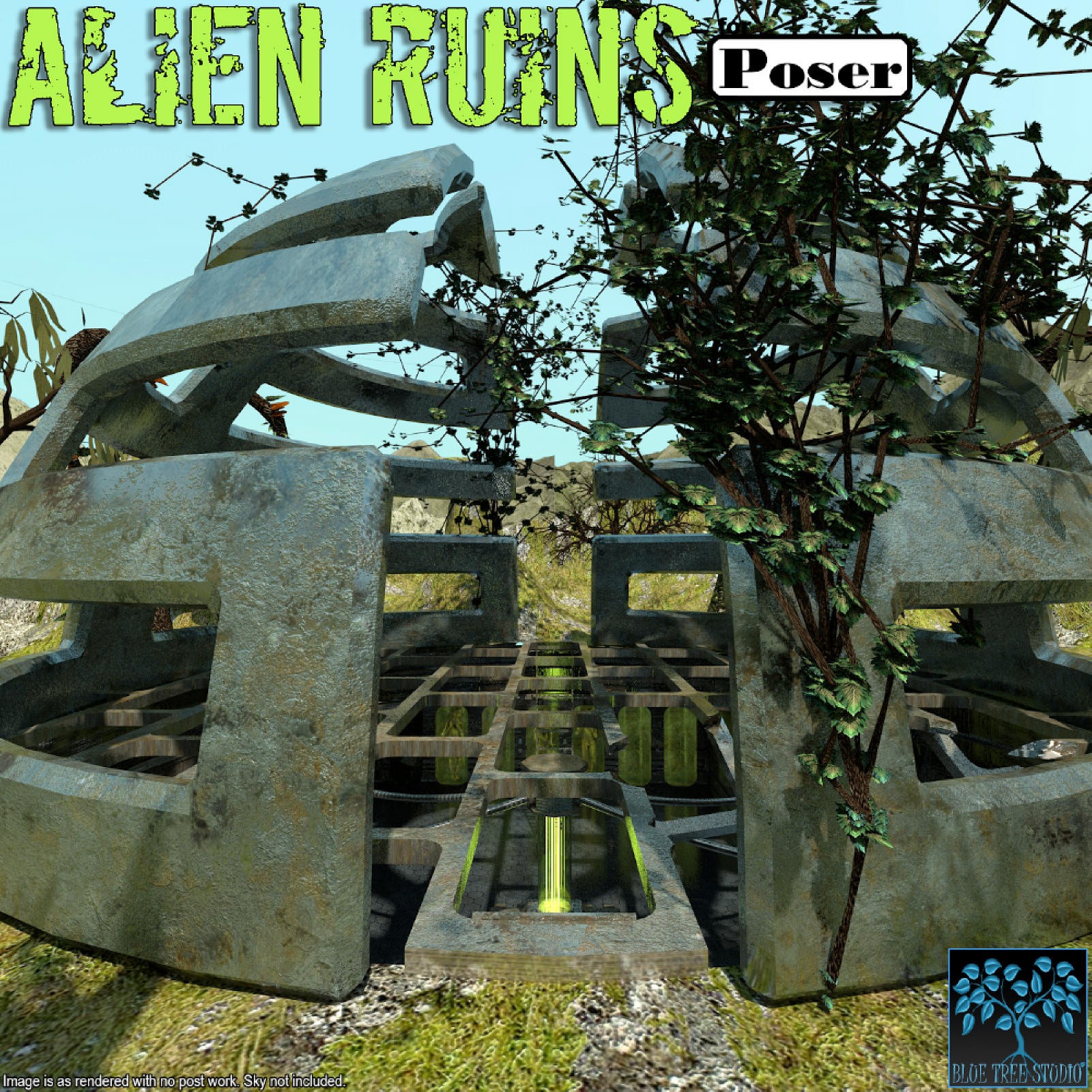 Alien Ruins for Poser by N/A