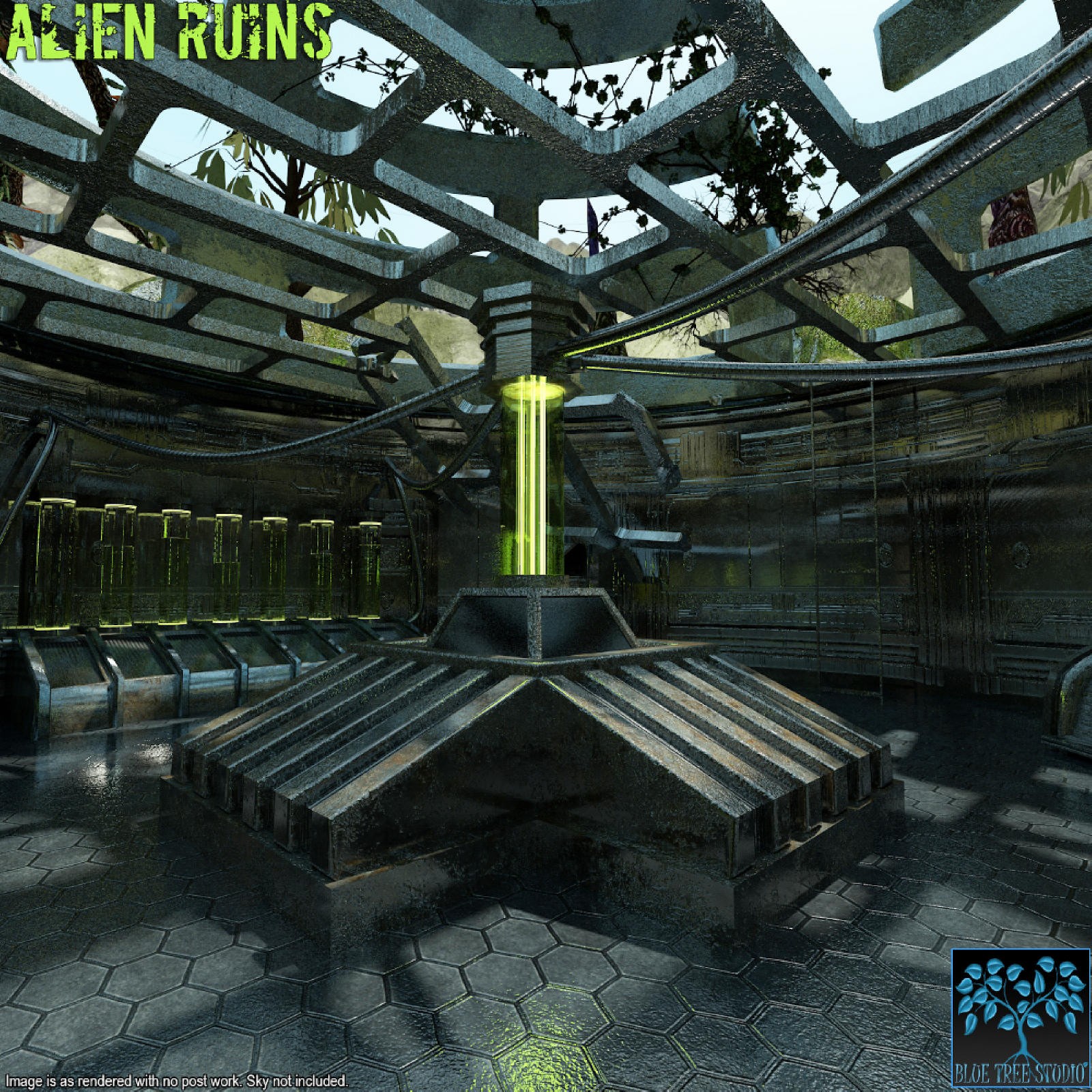 Alien Ruins for Poser by N/A