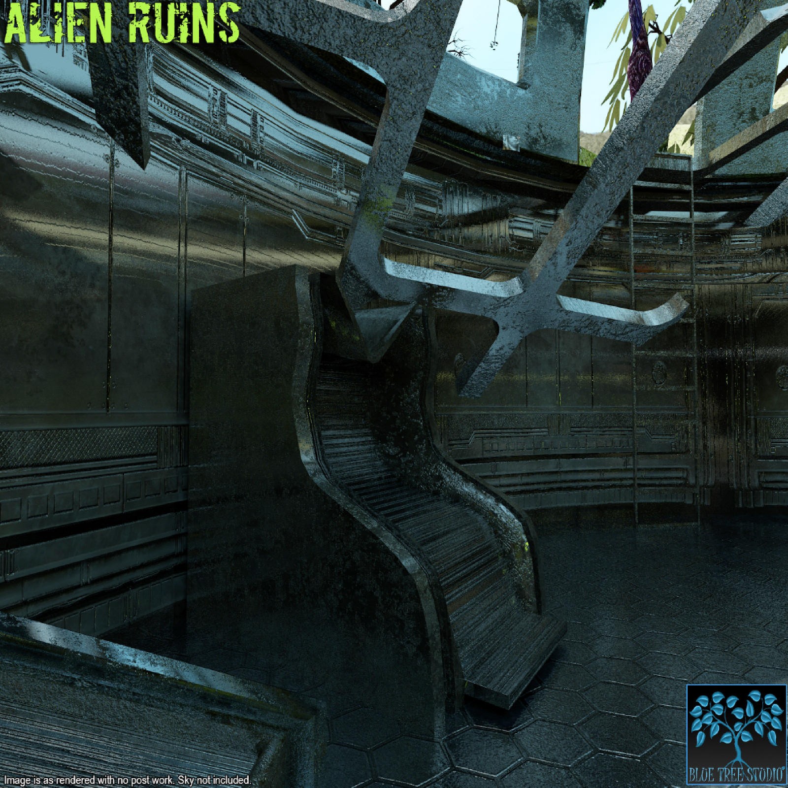 Alien Ruins for Poser by N/A