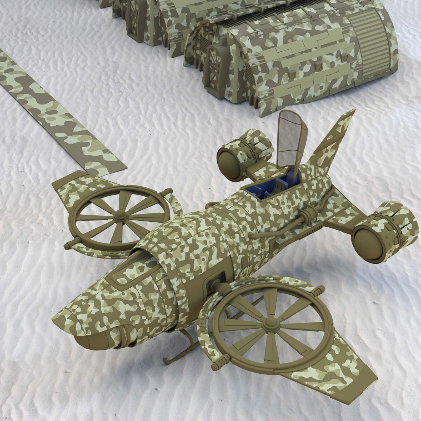 Camo-Cool Colors SuperPak for Iron Shark in Poser by N/A