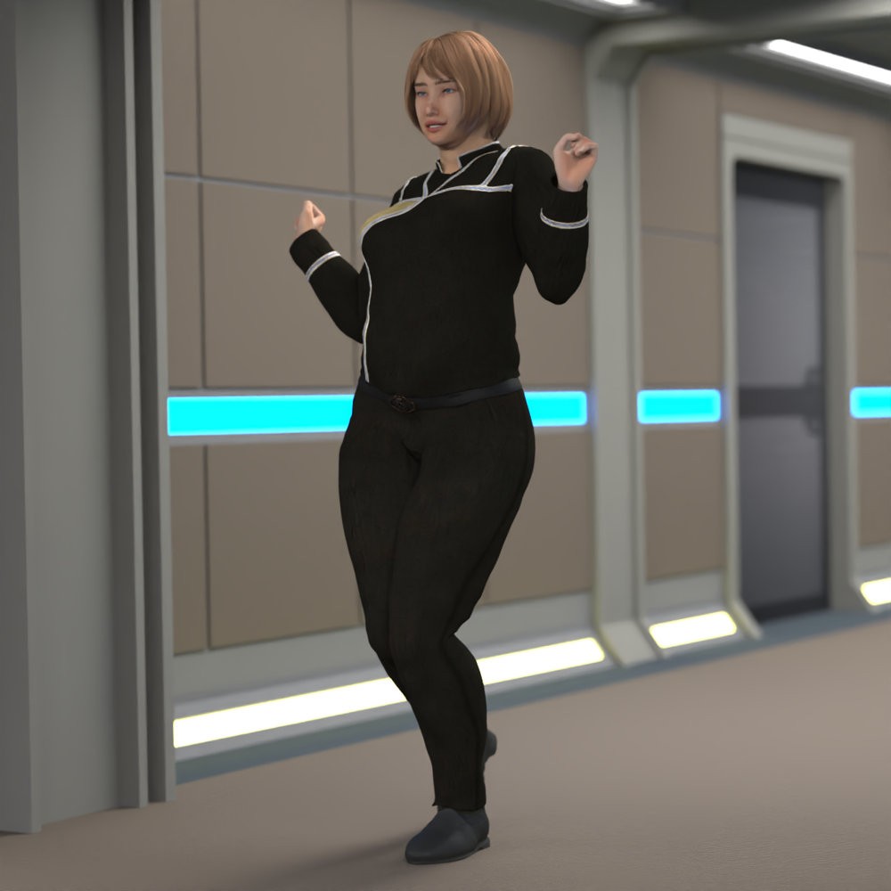 Army Of Light Uniform for La Femme 2 for Poser by N/A