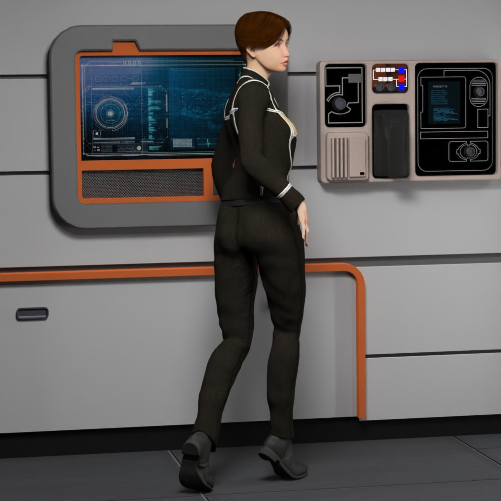 Army Of Light Uniform for La Femme 2 for Poser by N/A