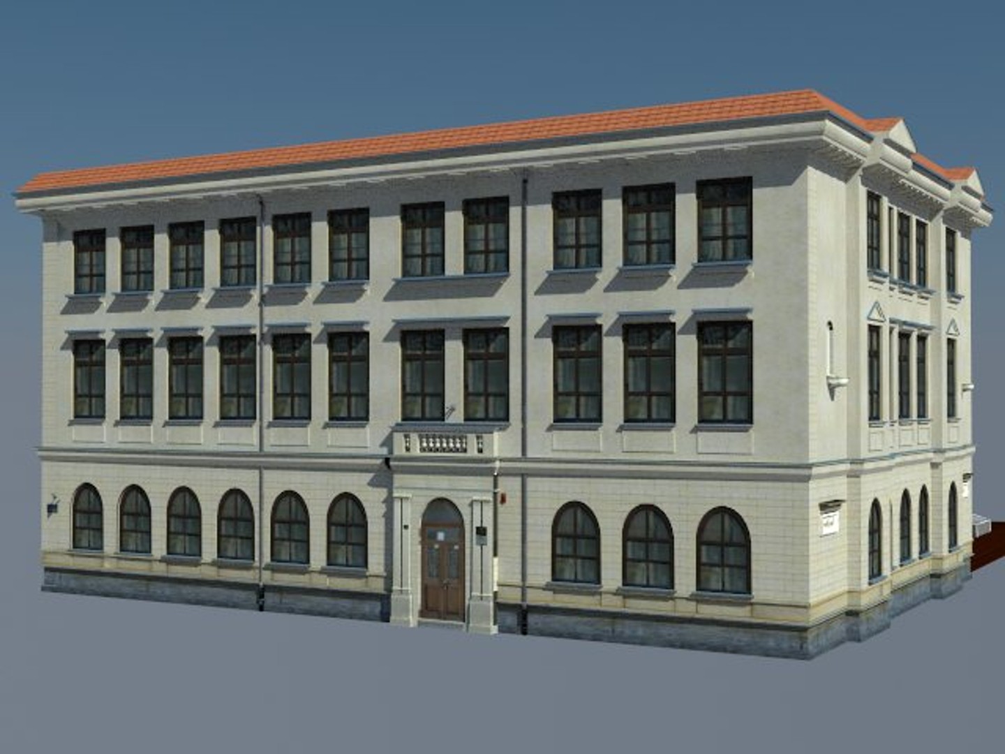 European School Building by N/A