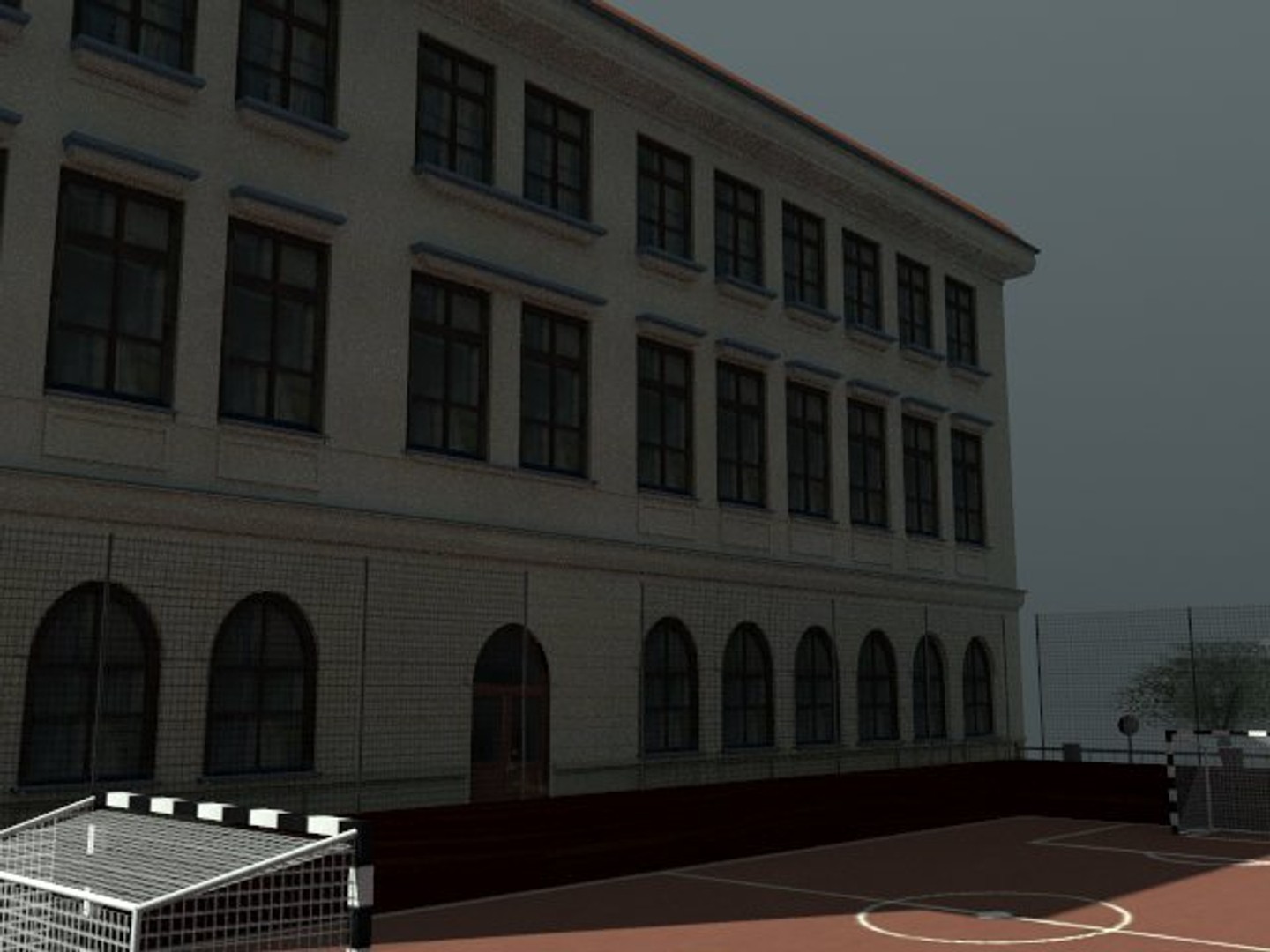 European School Building by N/A