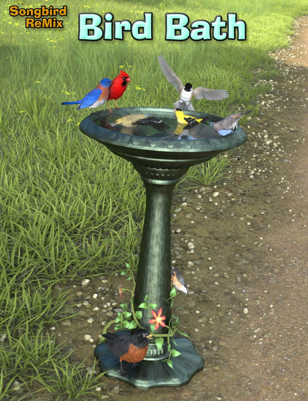 Songbird ReMix Bird Bath by N/A