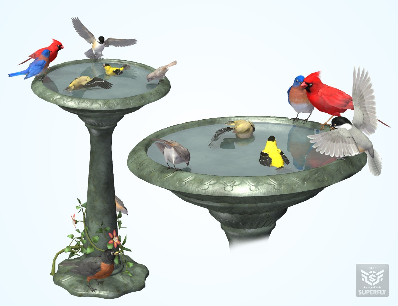 Songbird ReMix Bird Bath by N/A