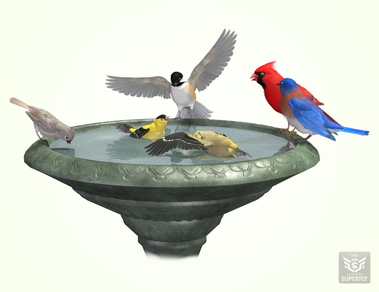 Songbird ReMix Bird Bath by N/A