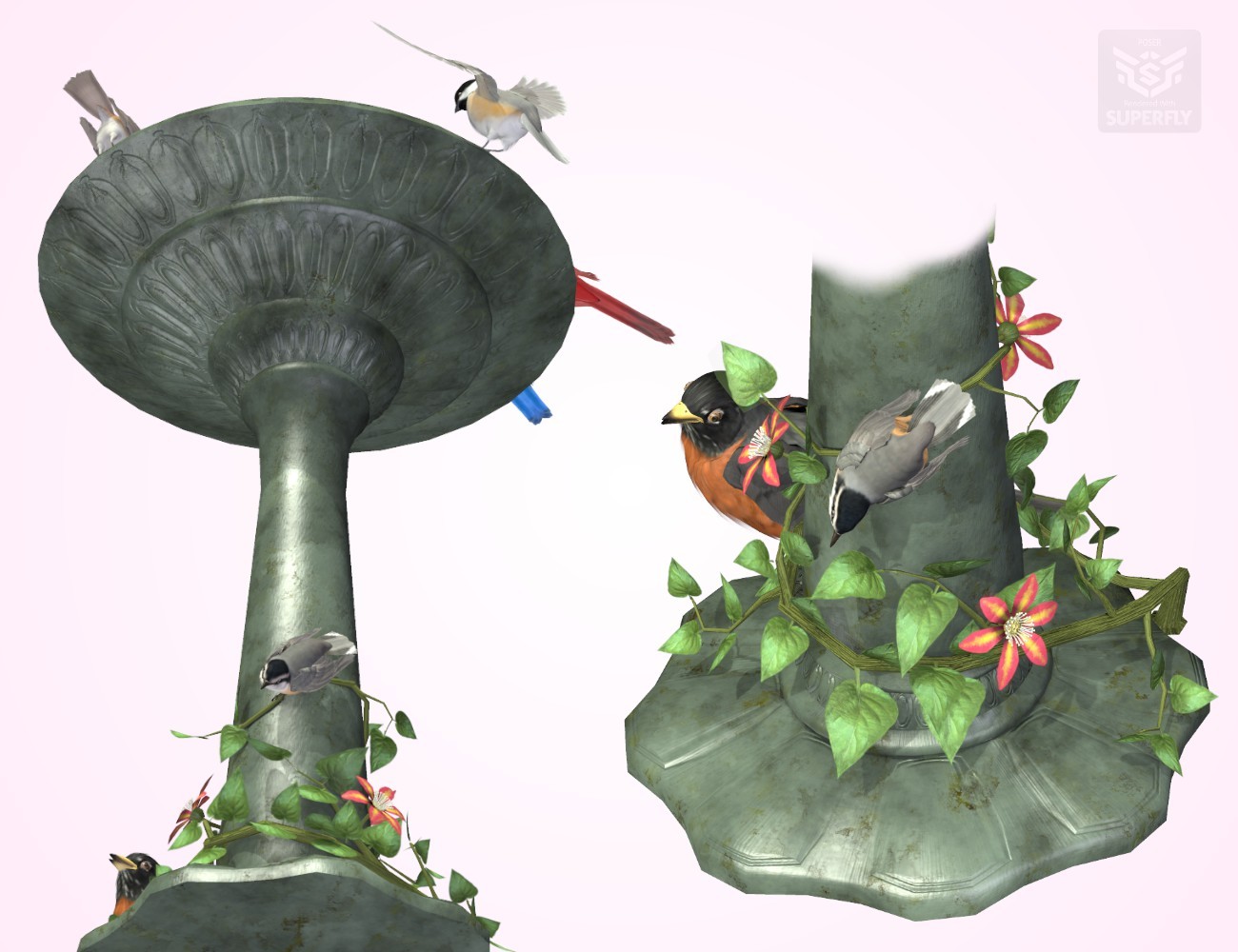 Songbird ReMix Bird Bath by N/A