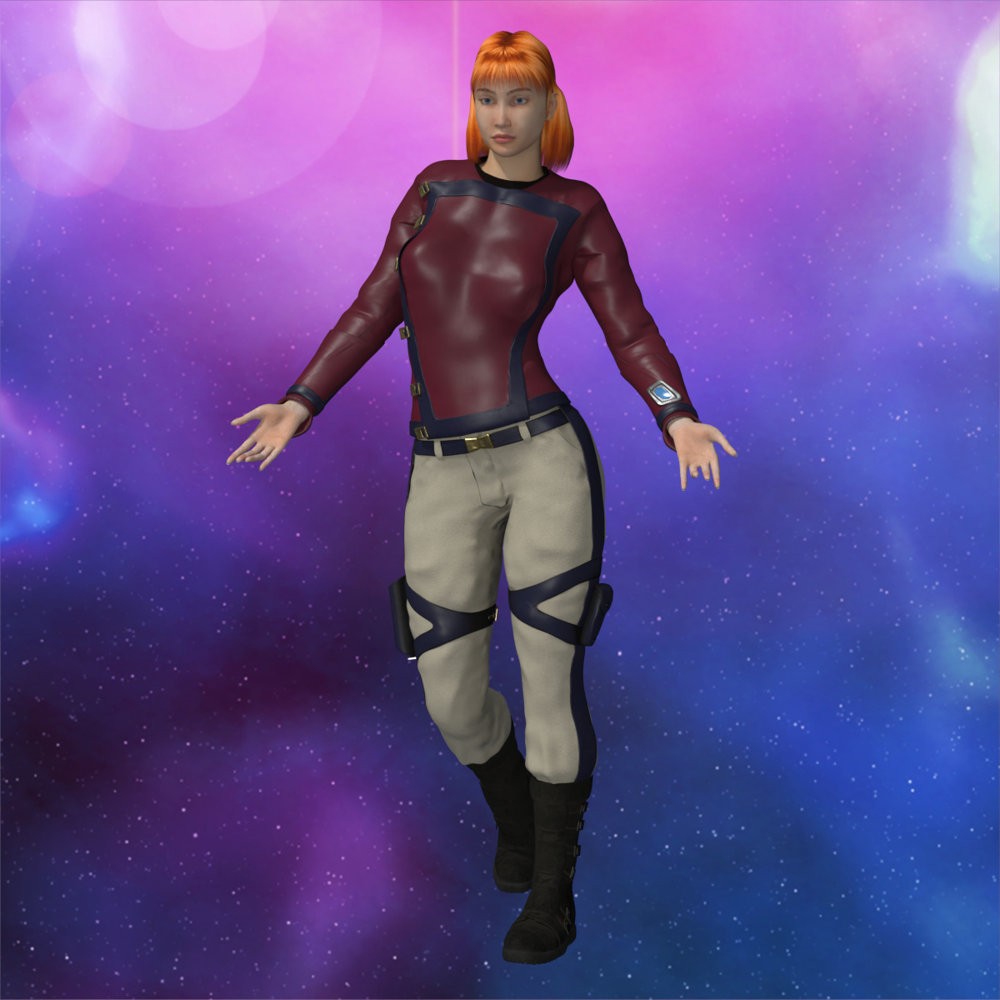SC High Guard Uniform for La Femme 2 for Poser by N/A