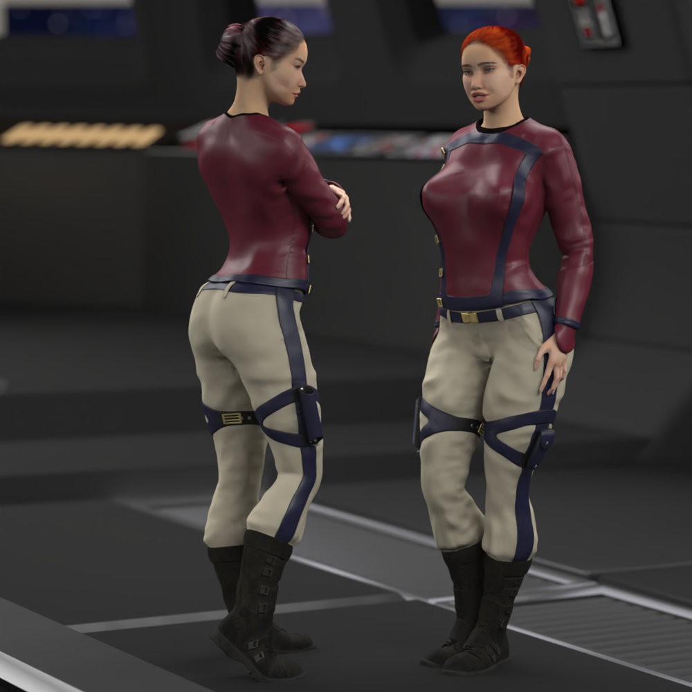 SC High Guard Uniform for La Femme 2 for Poser by N/A