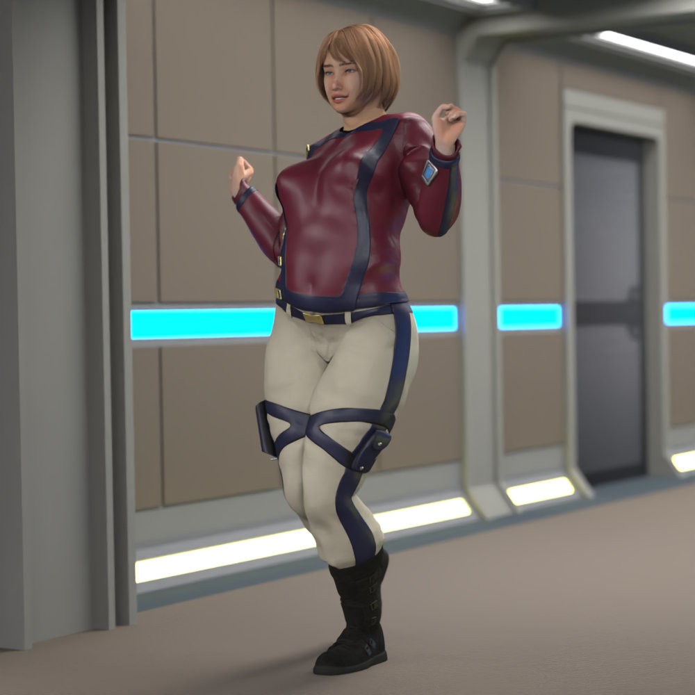 SC High Guard Uniform for La Femme 2 for Poser by N/A