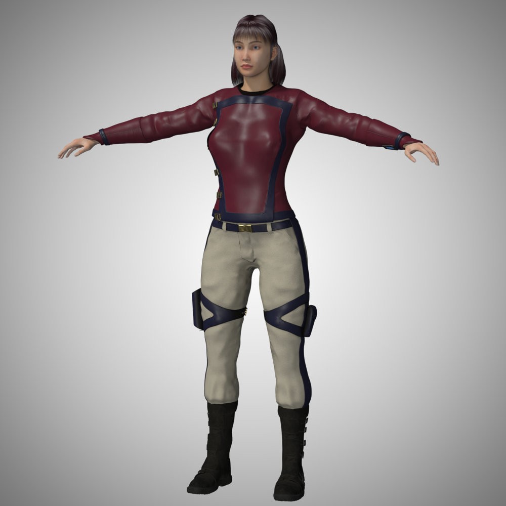 SC High Guard Uniform for La Femme 2 for Poser by N/A