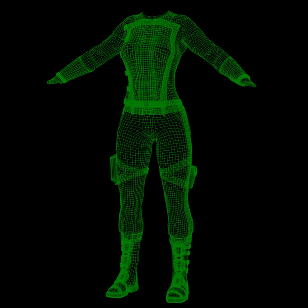 SC High Guard Uniform for La Femme 2 for Poser by N/A