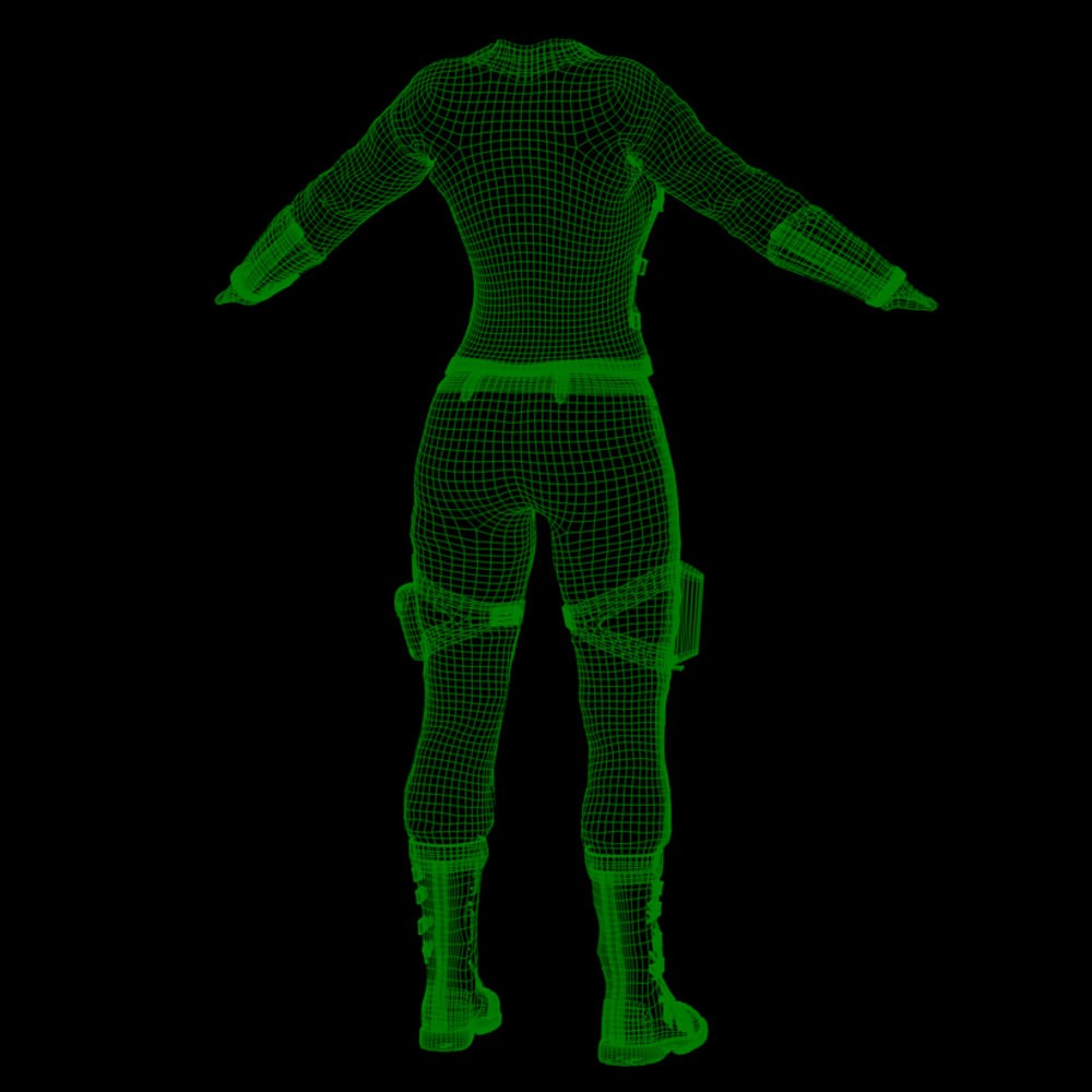 SC High Guard Uniform for La Femme 2 for Poser by N/A