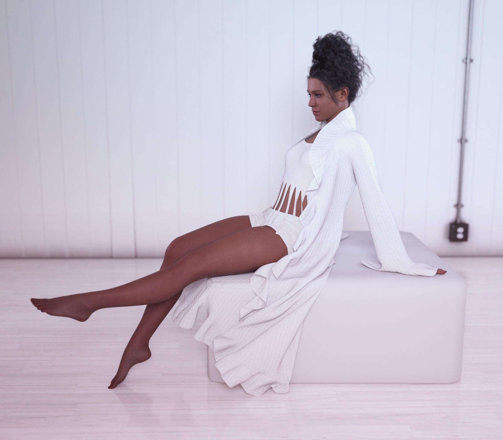 FRQ dForce: Frilly Coat for Genesis 9 by N/A