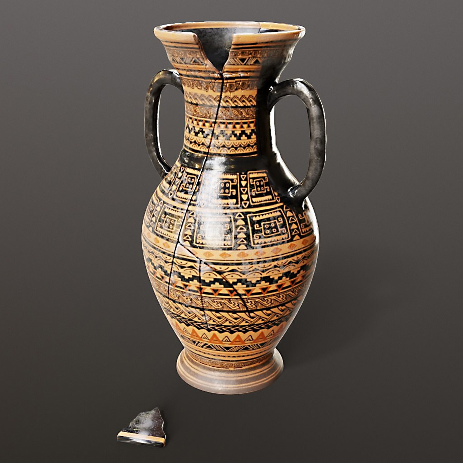 Ancient Vase Set by N/A