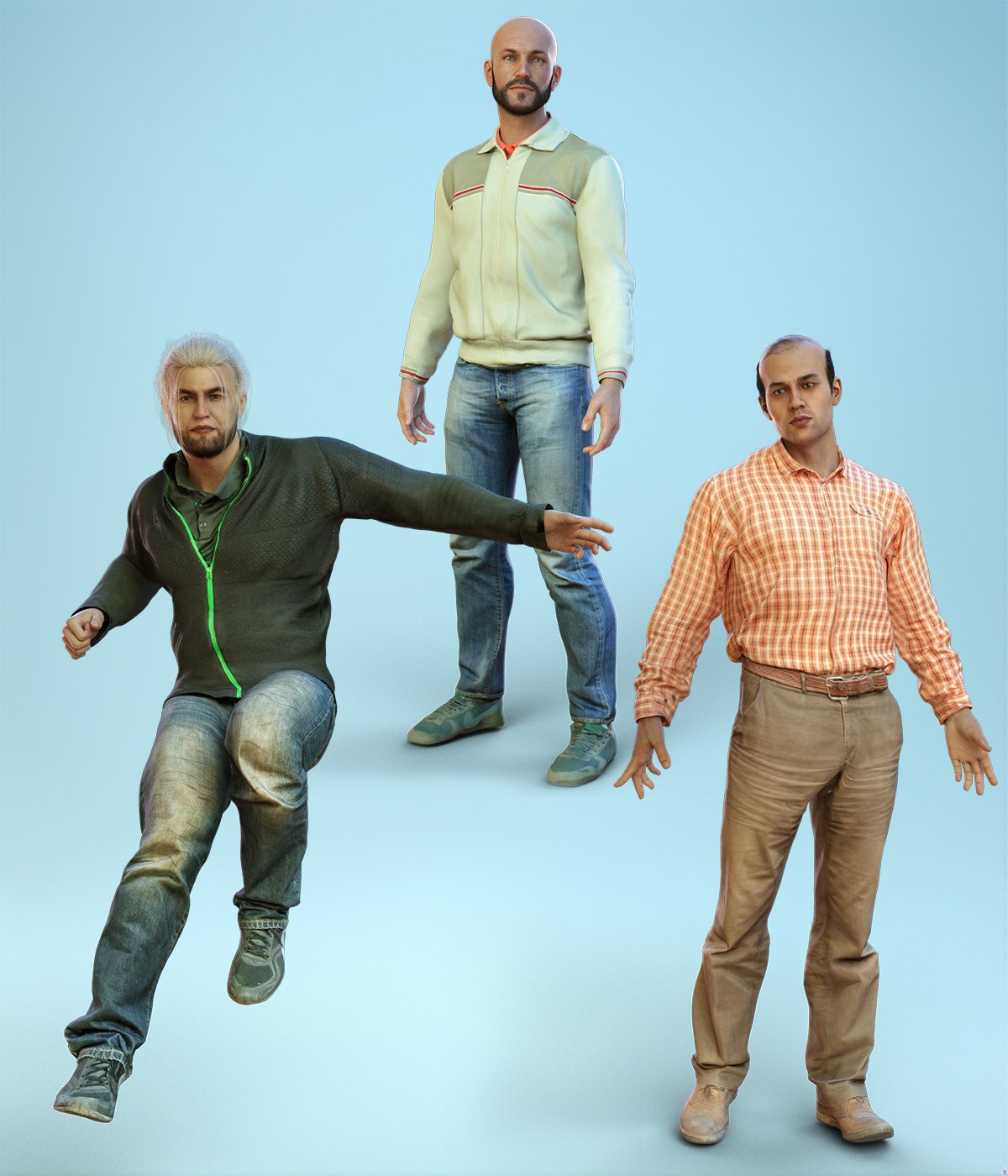 dForce Casual Male Outfits Volume 5 for Genesis 8 Male by N/A
