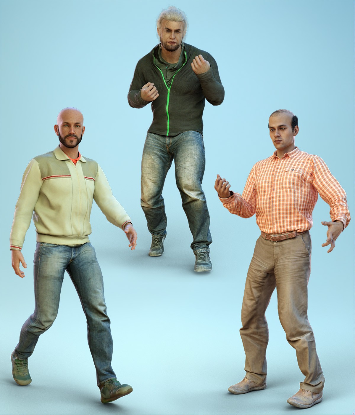 dForce Casual Male Outfits Volume 5 for Genesis 8 Male by N/A