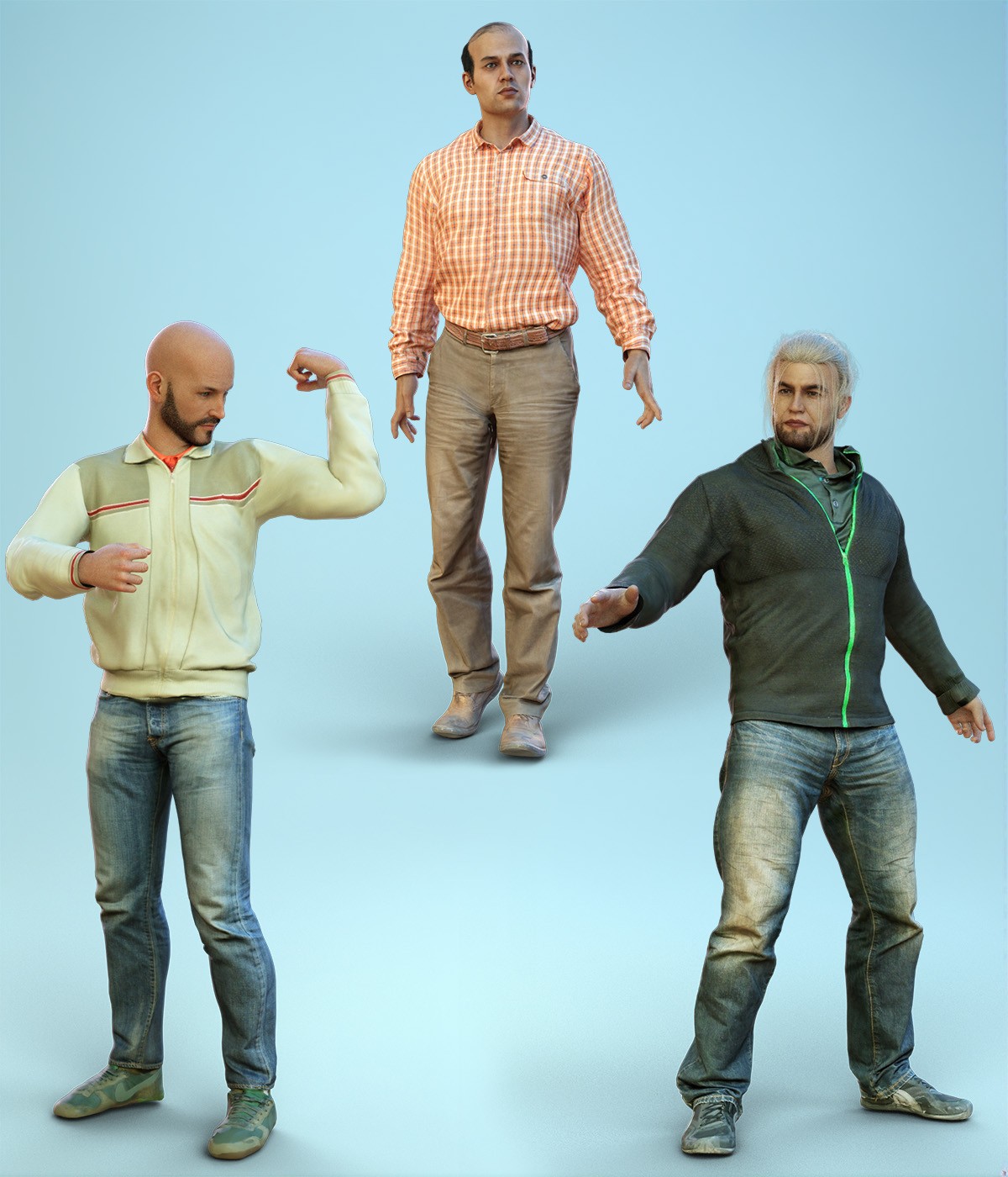 dForce Casual Male Outfits Volume 5 for Genesis 8 Male by N/A