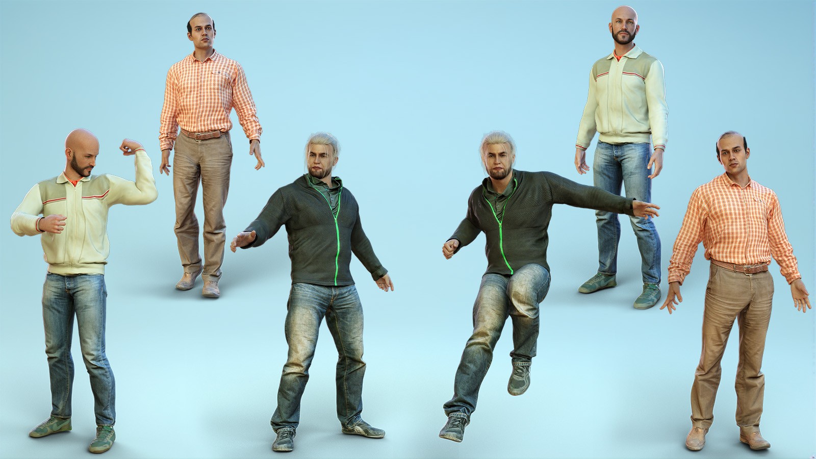dForce Casual Male Outfits Volume 5 for Genesis 8 Male by N/A