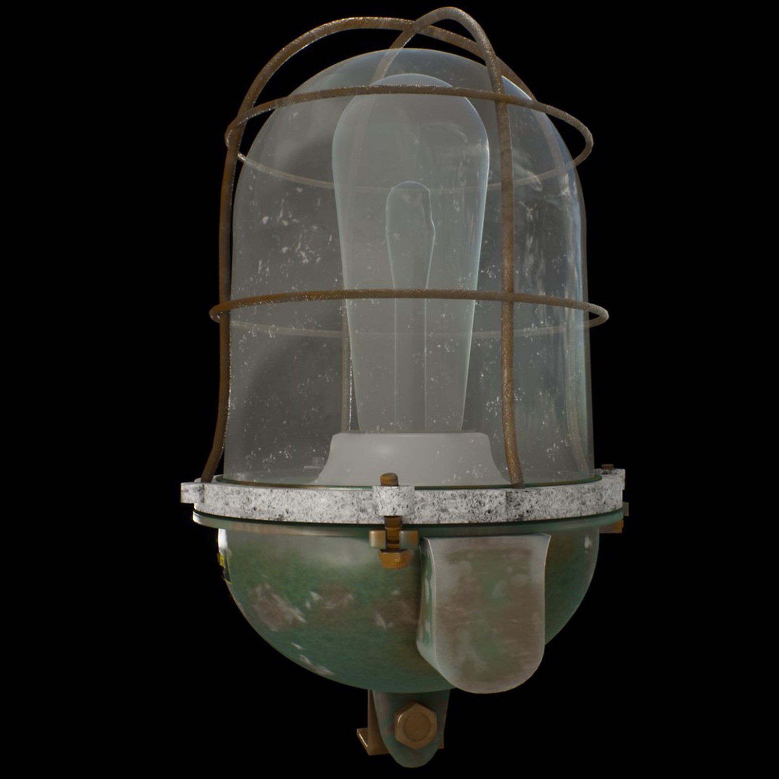 Old Bunker Lamp by N/A