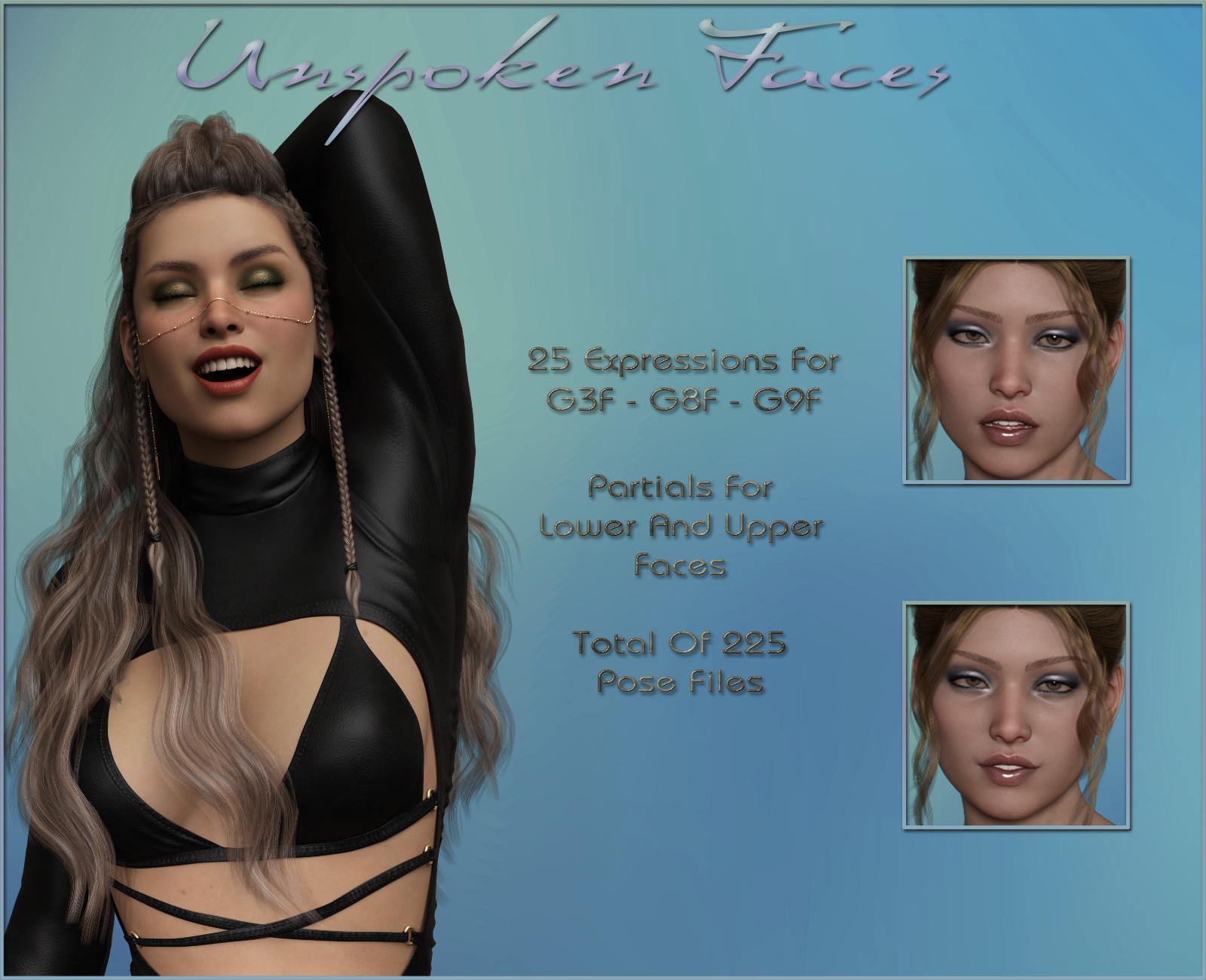 Unspoken Faces - Expressions for G9F-G8F-G3F by N/A