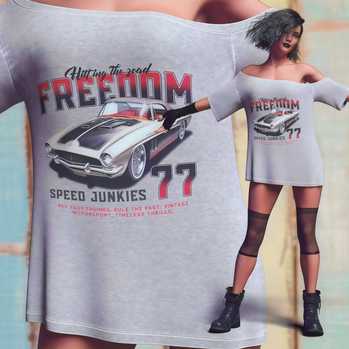 Lark TShirt Dress for G8/8.1 Females by N/A