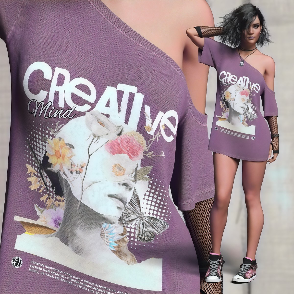 Lark TShirt Dress for G8/8.1 Females by N/A