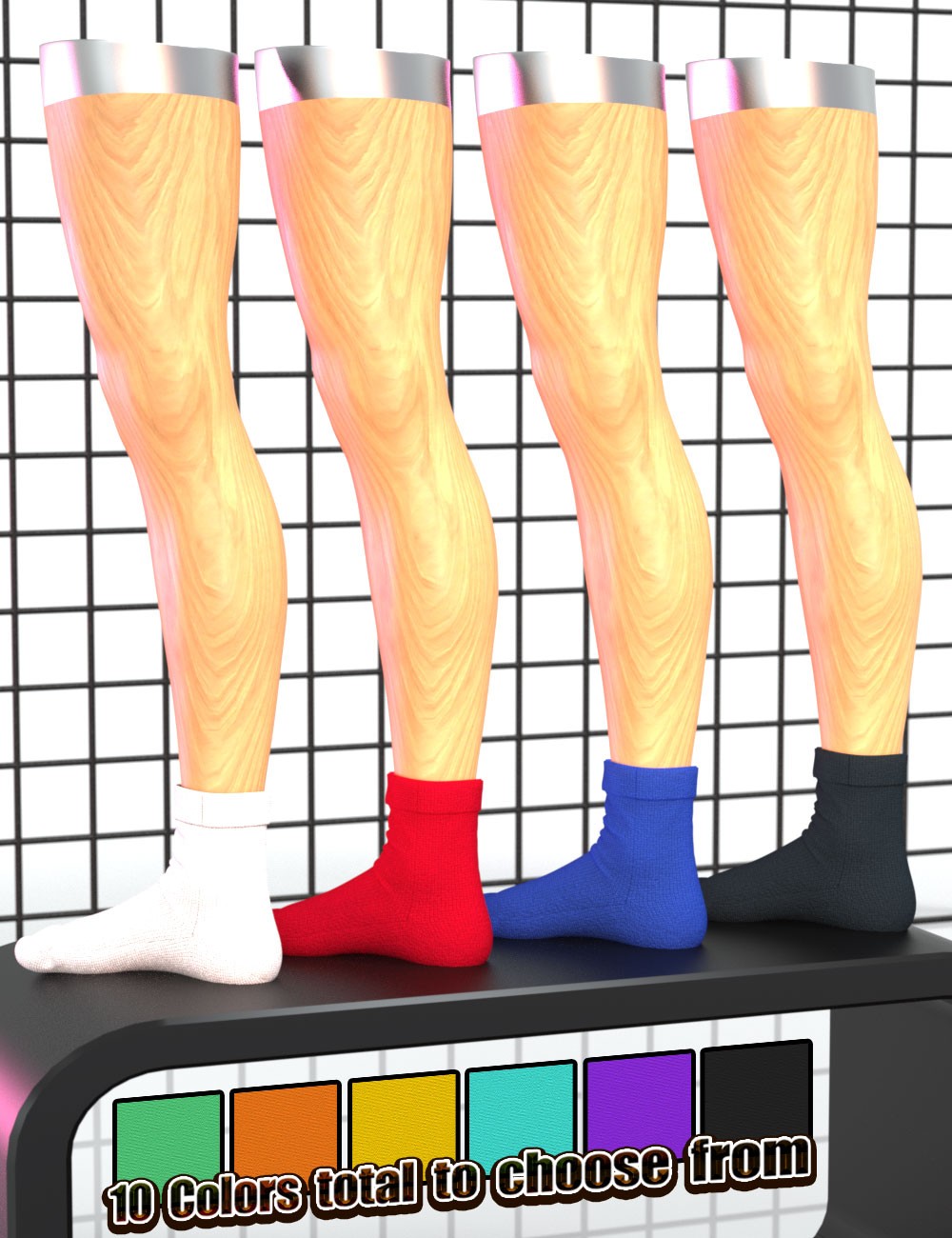3DL Lots O' Socks For Genesis 8 Females by N/A