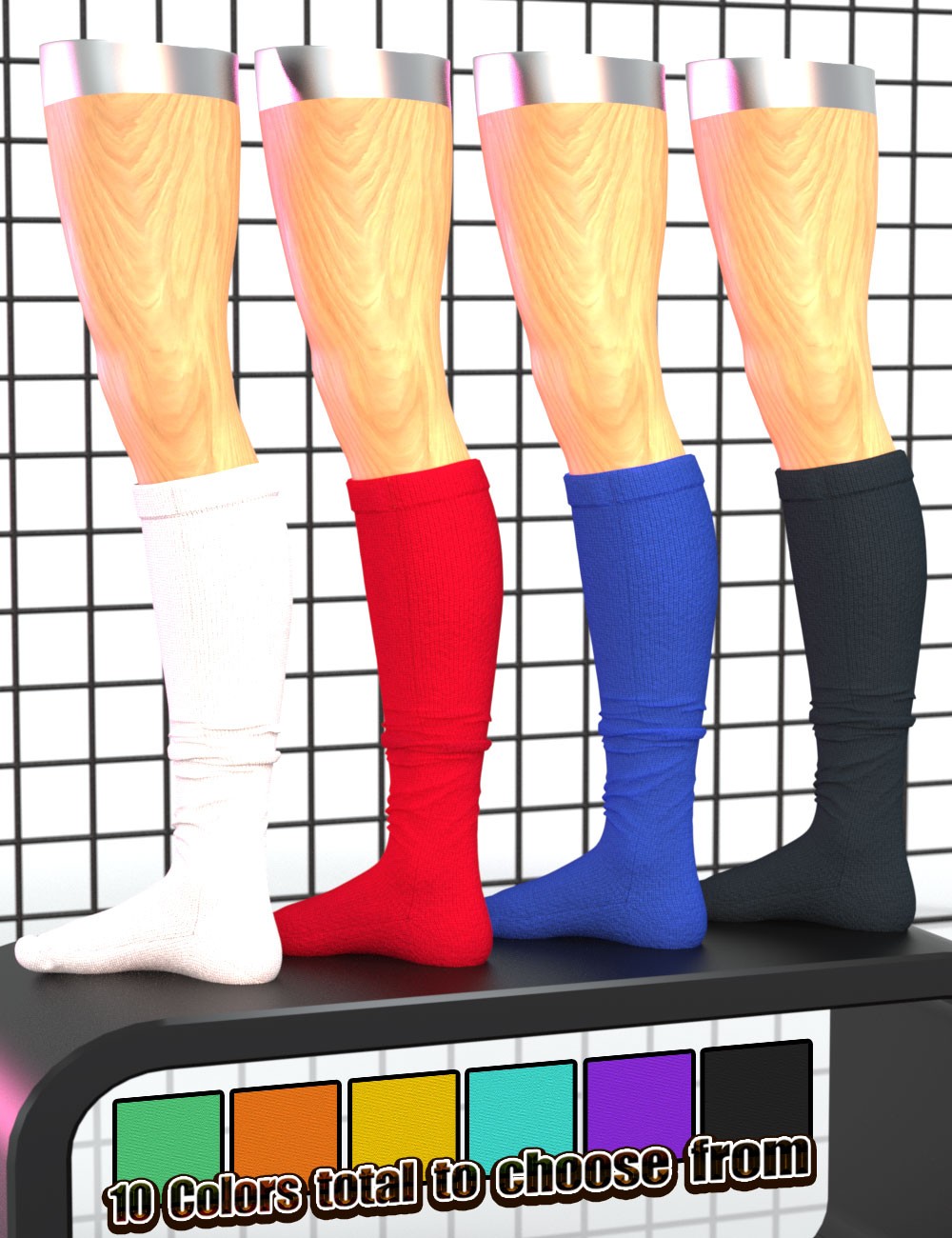 3DL Lots O' Socks For Genesis 8 Females by N/A