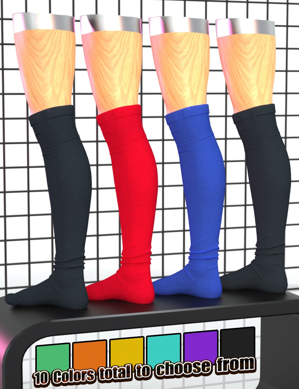 3DL Lots O' Socks For Genesis 8 Females by N/A