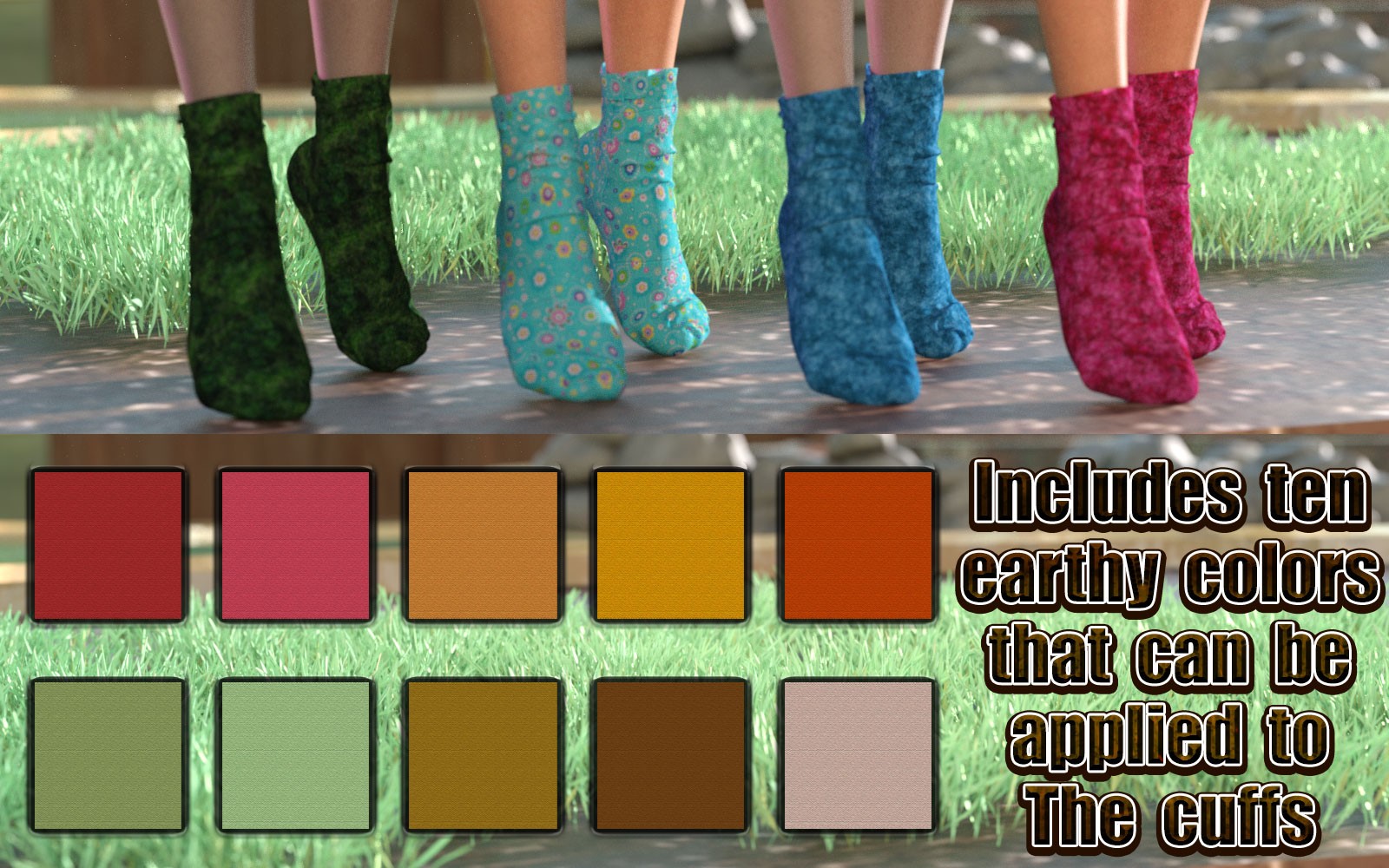 3DL Earth Works For Lots O' Socks G8F & G9 by N/A