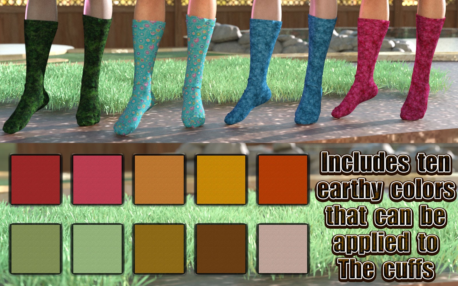 3DL Earth Works For Lots O' Socks G8F & G9 by N/A