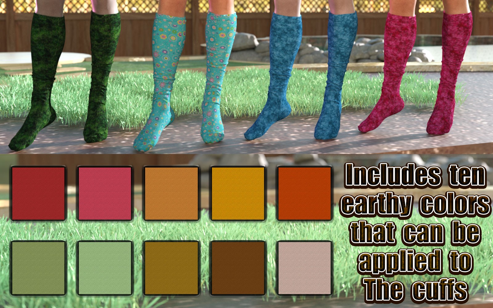 3DL Earth Works For Lots O' Socks G8F & G9 by N/A