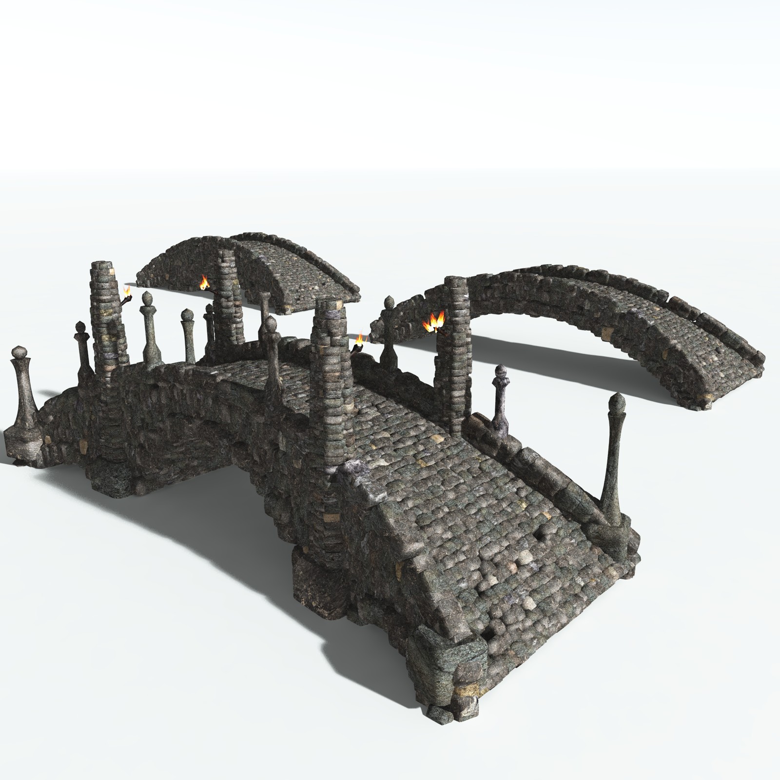 EVERYPlant Stone Arch Bridge for Daz by N/A