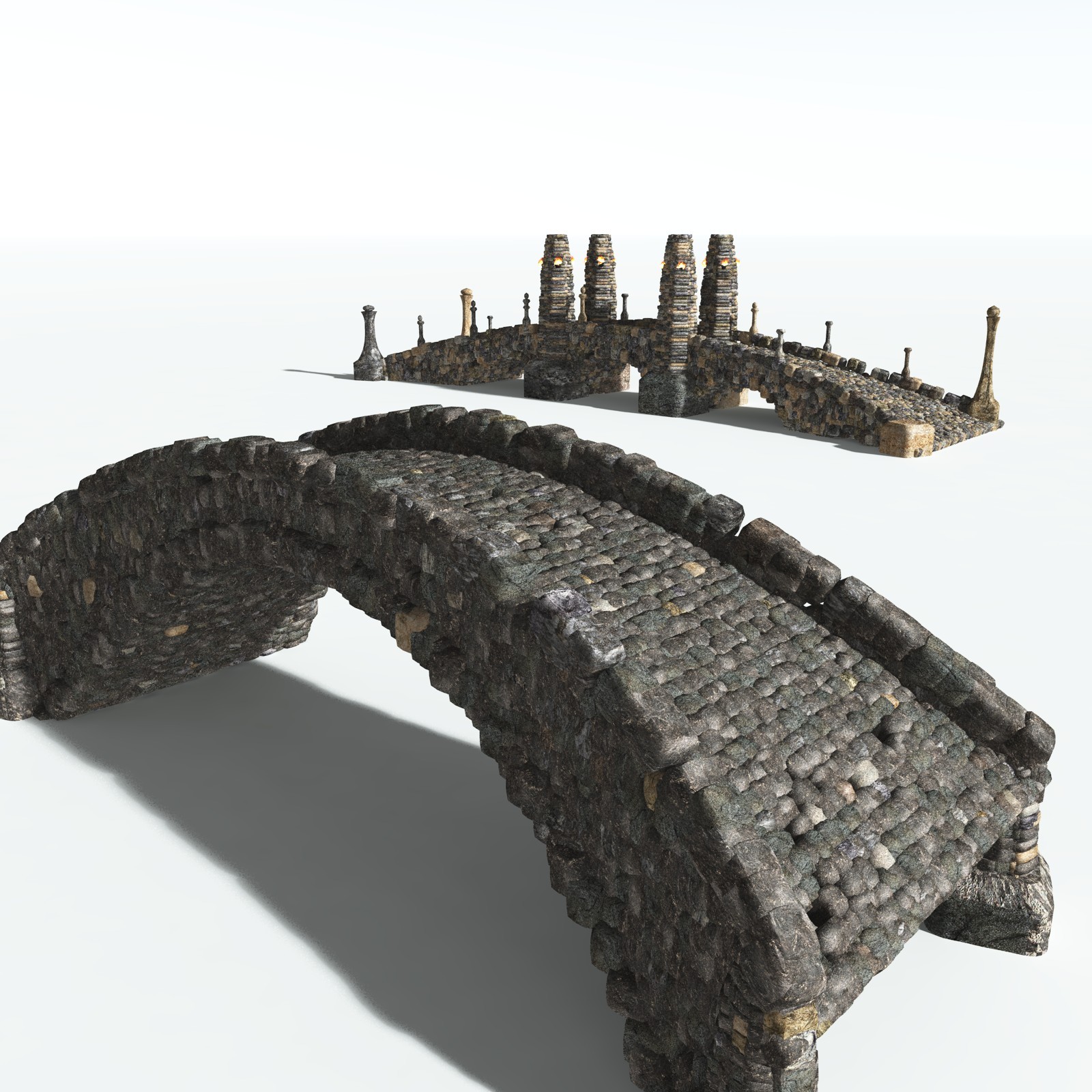 EVERYPlant Stone Arch Bridge for Daz by N/A