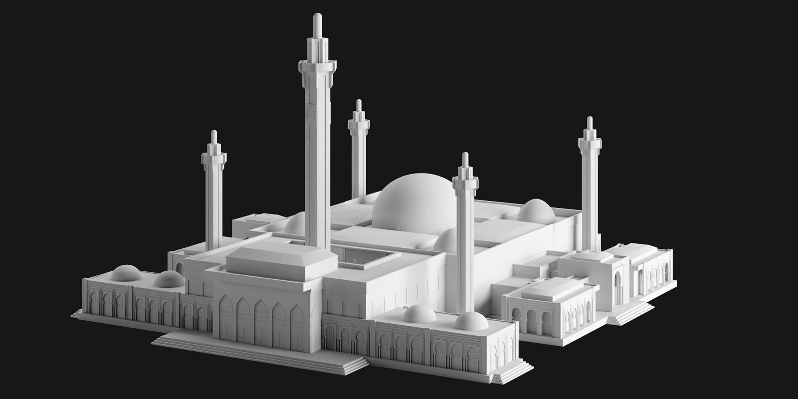 Massalikoul Djinane Mosque - Giant 3D Printable Model by N/A