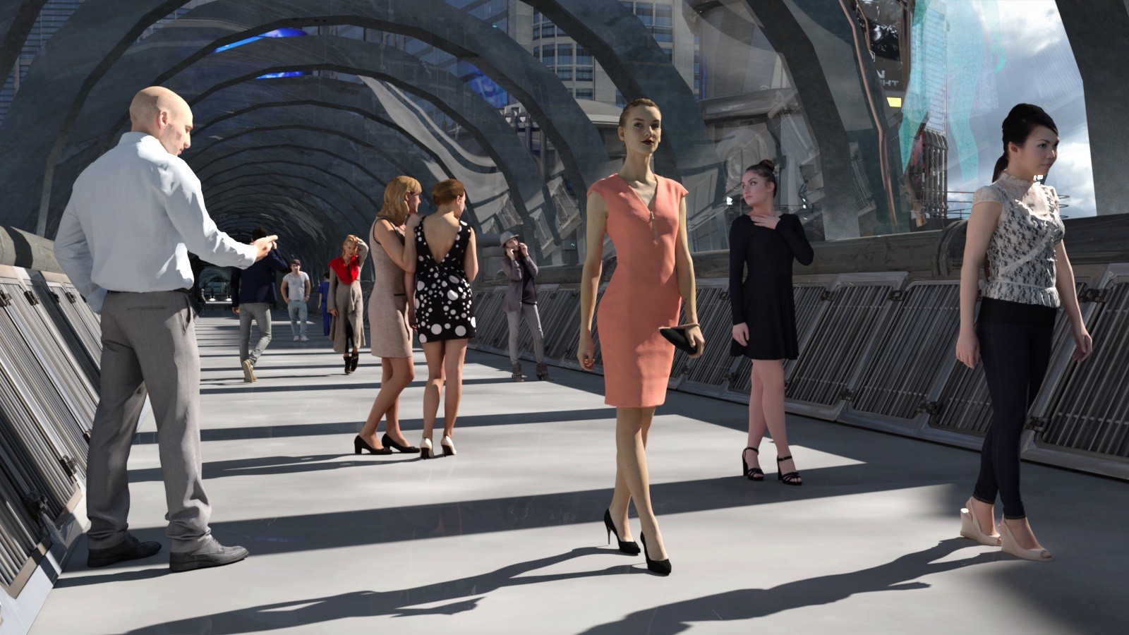 Futuristic City Block for DAZ by N/A