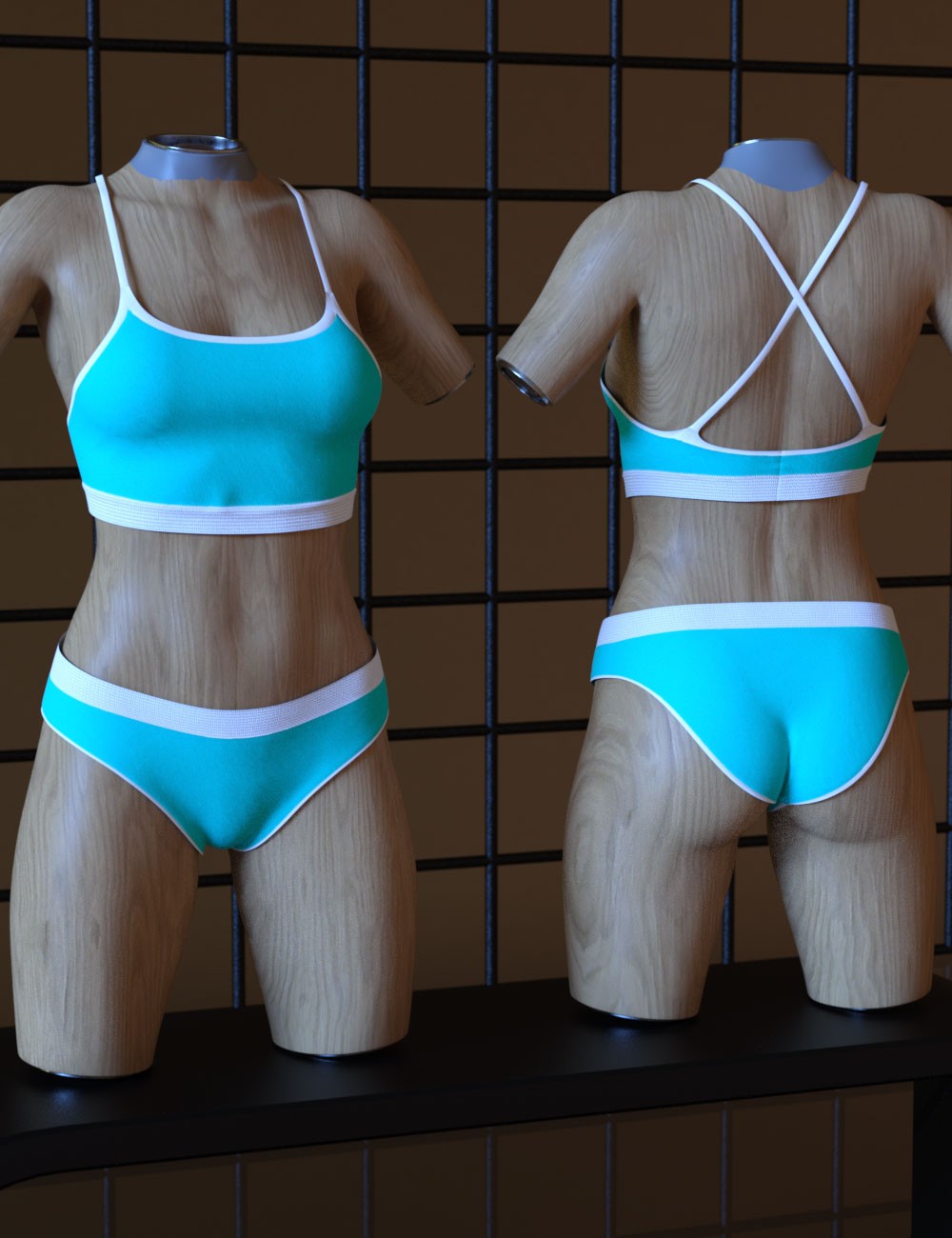 3DL Sporty Swim For Genesis 8 Females by N/A