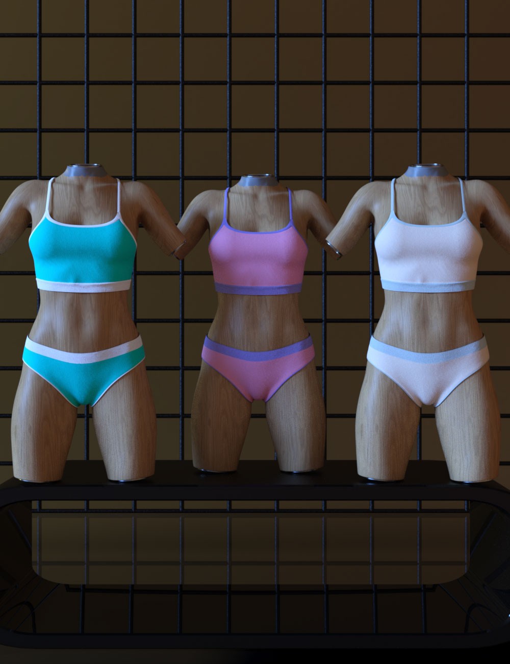 3DL Sporty Swim For Genesis 8 Females by N/A