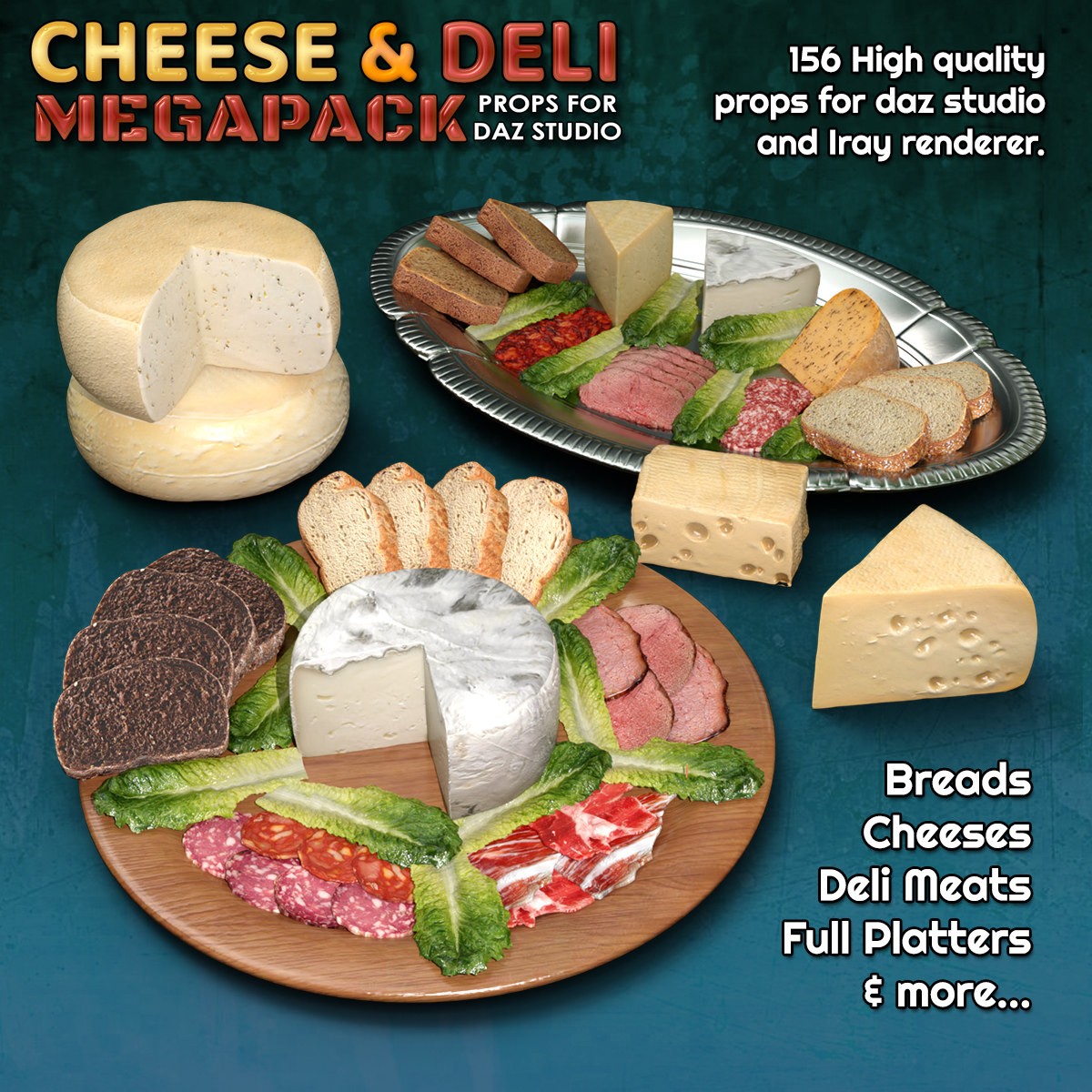 Exnem Cheese & Deli Props for DAZ by N/A