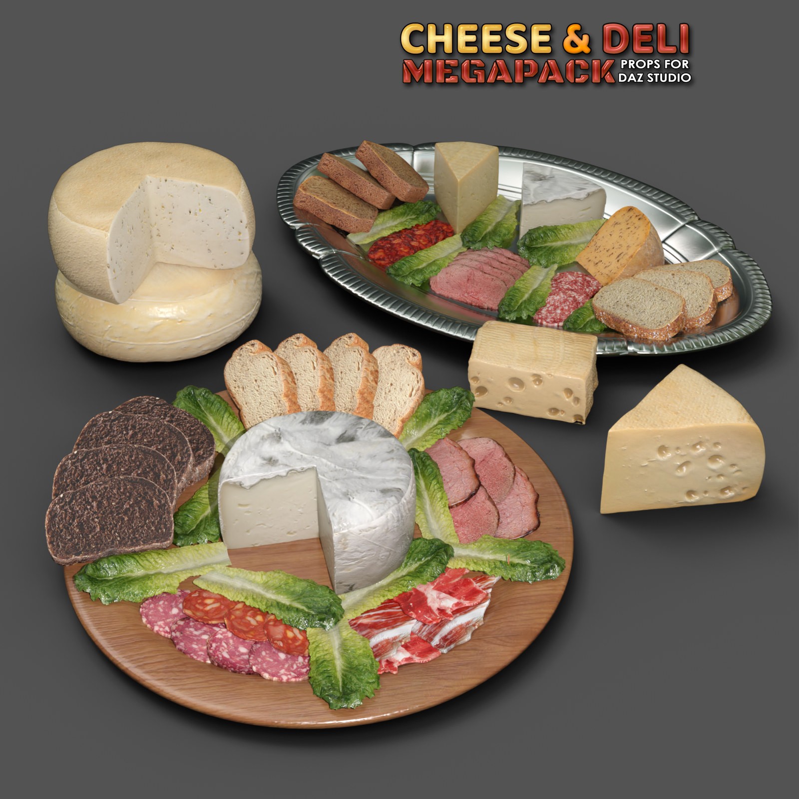 Exnem Cheese & Deli Props for DAZ by N/A