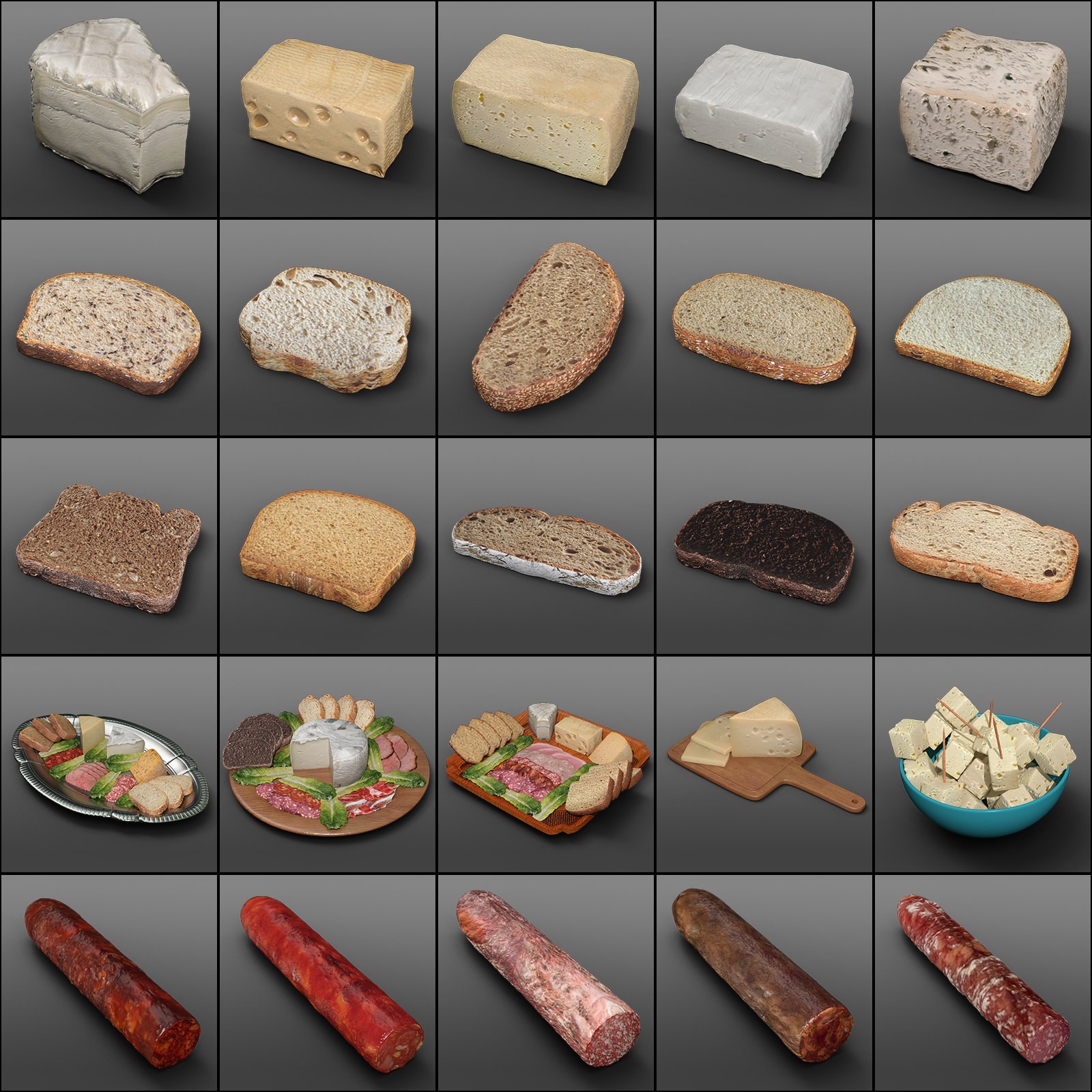 Exnem Cheese & Deli Props for DAZ by N/A